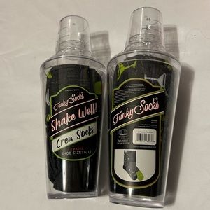 Brand New in Cocktail Shaker
3 different pairs of martini socks